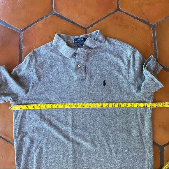 Polo Ralph Lauren Polo Shirt Men Classic Fit XL Black Pony Short Sleeve Preppy - Picture 7 of 7